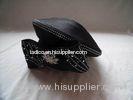 Cute Exquisite Special Occasion Black Lady Church Hats , Big Mushroom Crown