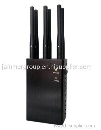 Selectable Handheld CDMA GPS LoJack 4G Wimax Phone Signal Jammer