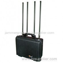 Military Remote Controlled 50W per band Cell Phone Jammer