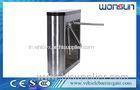 IC And ID Card Traffic Tripod Turnstile Barrier Gate With Locked-Rotor Auto - Detection