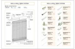 28MM/38MM Day and light roller blind valance curtain patterns