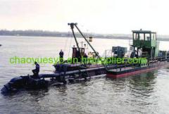 china dual jet suction gold dredging boat