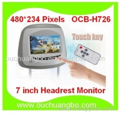 Ouchuangbo 7 inch TFT LCD panel headrest monitor OSD menu English Language