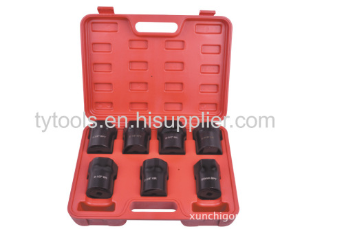 7PC 1/2" DR. WHEEL LOCKNUT SOCKET SET AUTOMOTIVE TOOLS