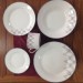 20 PCS White Porcelain Dinnerware Sets with Decal