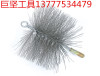 chimney Steel wirebrush double stem tube brush fireplace cleaning brush chimney cleaning brush