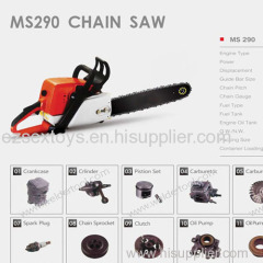 gasoline Chainsaw parts supply from stock