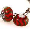 Handmade Christmas Glass Beads in 925 Silver Core Wholesale