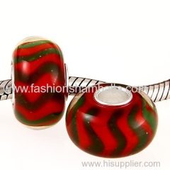 Handmade Christmas Glass Beads in 925 Silver Core Wholesale