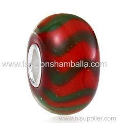 Handmade Christmas Glass Beads in 925 Silver Core Wholesale