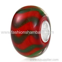 Handmade Christmas Glass Beads in 925 Silver Core Wholesale