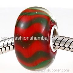 Handmade Christmas Glass Beads in 925 Silver Core Wholesale