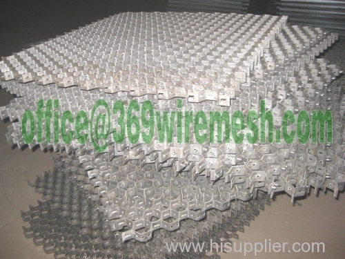 Tortoise shell mesh for reactor vessels