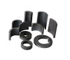 Bonded ferrite segment and arc neodymium magnet