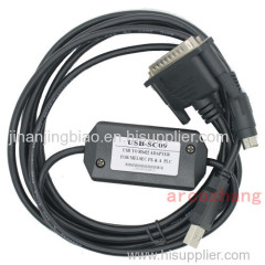 USB-SC09 Programming Cable for FX & A series PLC usb sc09 Support WIN7