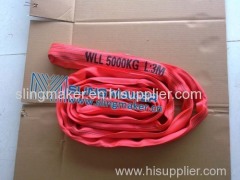 High quality WLL5ton 5000kg endless round sling 7:1 8:1 6:1