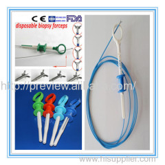 disposable biopsy forceps coated