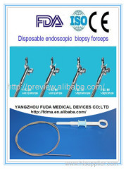 Surgical endoscopic disposable biopsy forceps