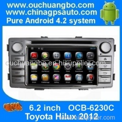 Ouchuangbo Auto DVD Player for Toyota Hilux 2012 GPS Navigation Android 4.2 System 3G Wifi TV System