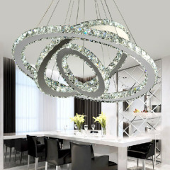 Luxurious creative round living room crystal lights for sale