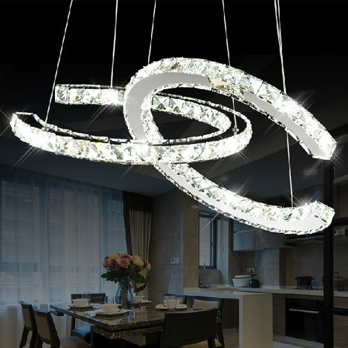 Crystal individual creative dining pendant lamp