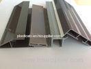 Gray fridge U Shape PVC Extrusion Profiles , Co-extruded window profiles