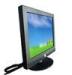 Black Desktop Flat Panel HDMI LCD Monitor 15 " VESA OEM For TV