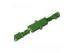 E2000 APC Polished Fiber Optic Adapter with Green Plastic Housing