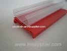 Transparent extruded plastic shapes supermarket / store PVC data strip