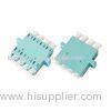 SC Shape LC Quad Fiber Optic Adapter for CATV System , Optic LAN