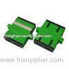 Green Singlemode SC APC fiber optic cable adapter for LAN , Low Insertion Loss