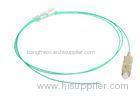 Aqua Fiber Optical Pigtail for OM3 / OM4 Fiber Optic Cable Lead