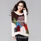 ladies' colorful pullover sweater L033