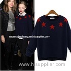 women's star pattern pullover