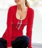 women's U-neck pullover sweater