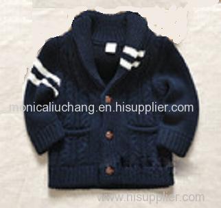 boys shawl collar cardigan sweater