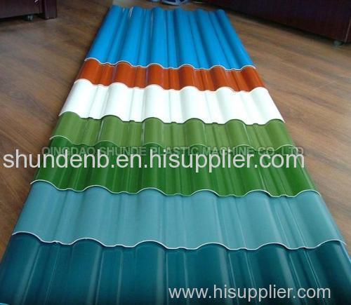 PVC corrugated sheet extrusion line