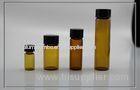 Screw neck clear amber Sample Glass Vials , borosilicate tubular glass bottles