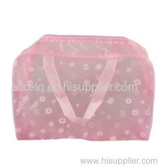 Waterproof New Floral Clear PVC cosmetic bag/wash bath bag /wash bag