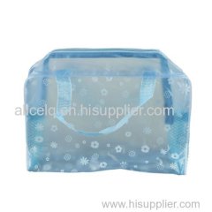 Waterproof New Floral Clear PVC cosmetic bag/wash bath bag /wash bag