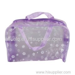 Waterproof New Floral Clear PVC cosmetic bag/wash bath bag /wash bag