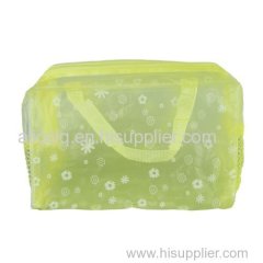 Waterproof New Floral Clear PVC cosmetic bag/wash bath bag /wash bag