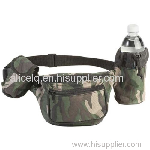Camouflage 3-Zipper Waist Bag
