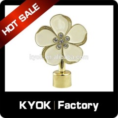 Competitive price champagne aluminum curtain finial for home decoration