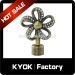 Competitive price champagne aluminum curtain finial for home decoration