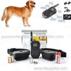 Remote Dog Training Collar With 100 Levels of Vibration/Static plus LCD Display