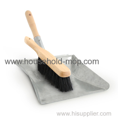 Heavy Duty Dustpan Set & Coco Bannister Brush combination set