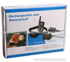 Rechargeable & Waterproof 100 Level Shock, Vibration Remote Dog Training Collar