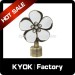 hot design home decoration chrome curtain rod leaf finials