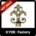 Popular style decorative fancy metal curtain rod finial
